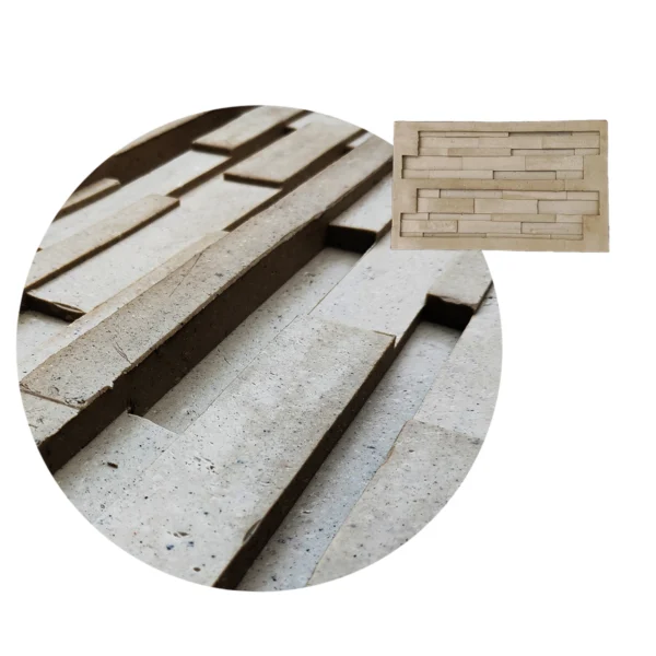 Molde Li Fachaletas de Hormigon Revestimiento de Pared 62x35cm <br><br><p class="carrosel_style">TZE103</p> - Imagen 5