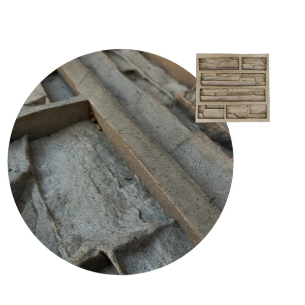 Molde Collicura Fachaletas de Hormigon Revestimiento de Pared 55x55cm  x2 <br><br><p class="carrosel_style">TZE105X2</p> - Imagen 4
